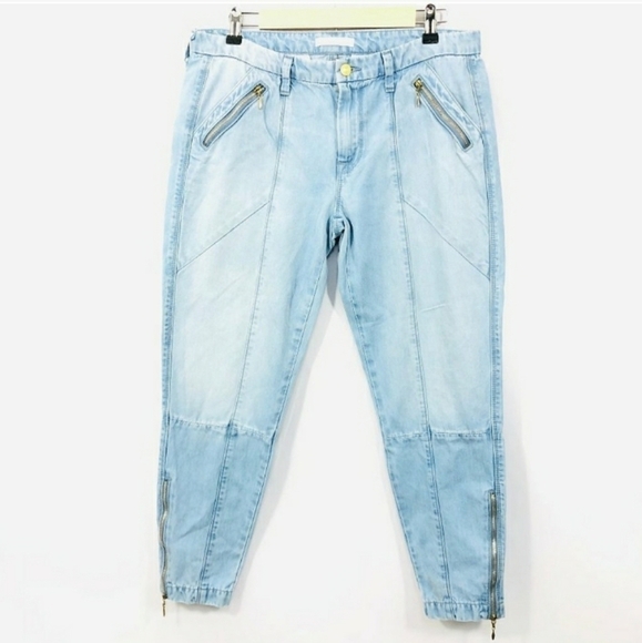 7 FOR ALL MANKIND ZIPPER CHINO TENCEL DENIM Size 27 - Picture 1 of 6